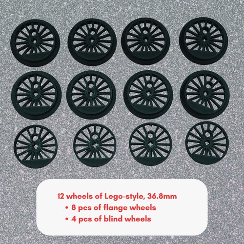 12pcs large train engine wheel - 12pcs,